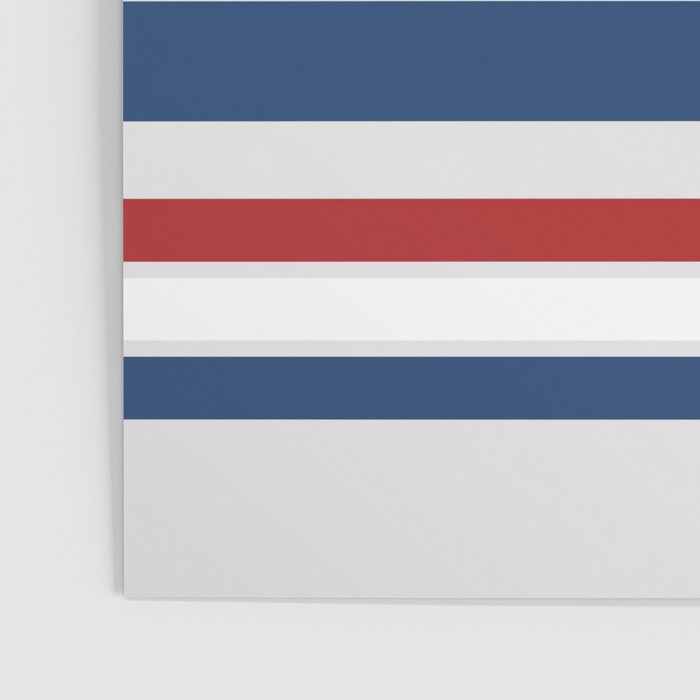 Striped Modern Classic Red White Blue Poster Gallery Image 3