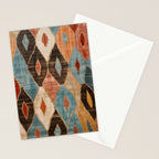 Rustic Shabby Moroccan Weave Stationery Card Gallery Image 2