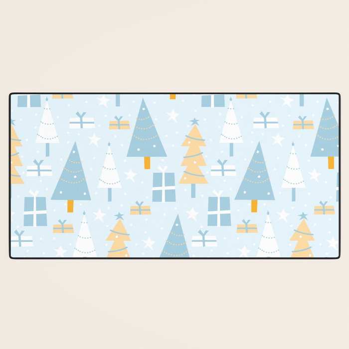 Christmas trees pattern Desk Mat Gallery Image 3