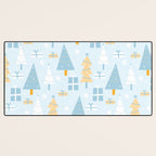 Christmas trees pattern Desk Mat Gallery Image 3