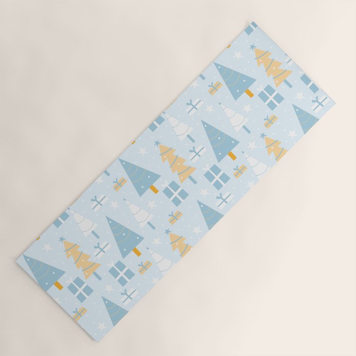 Christmas trees pattern Yoga Mat Gallery Image 1