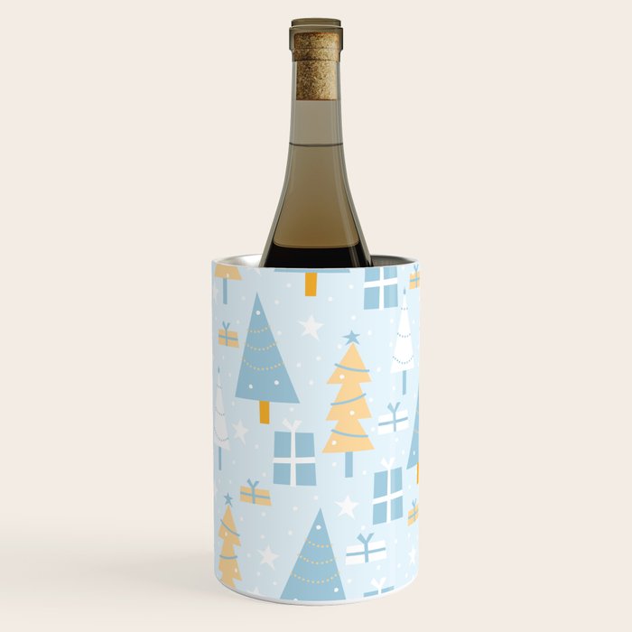 Christmas trees pattern Wine Chiller Gallery Image 1