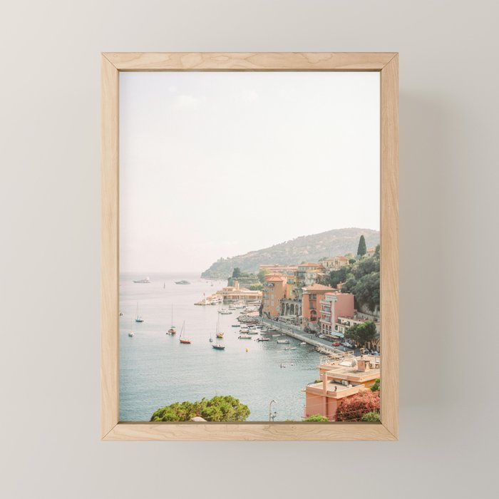 The coastal village of Villefranche sur mer in the French Riviera on film | Fine Art Travel Photography Mini Art Print Gallery Image 1