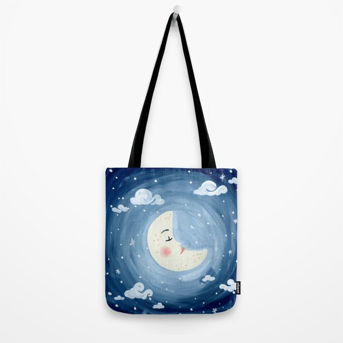 Sleeping Moon Tote Bag Gallery Image 2