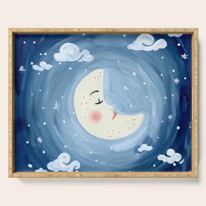 Sleeping Moon Serving Tray Gallery Image 1
