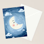 Sleeping Moon Stationery Card Gallery Image 2