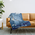 Sleeping Moon Throw Blanket Gallery Image 1