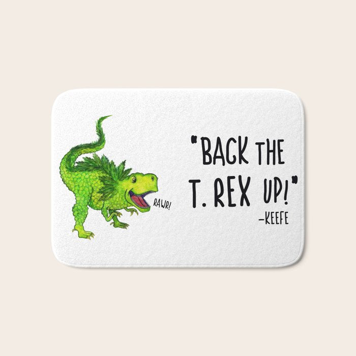 Back the T. Rex up! Bath Mat Gallery Image 1