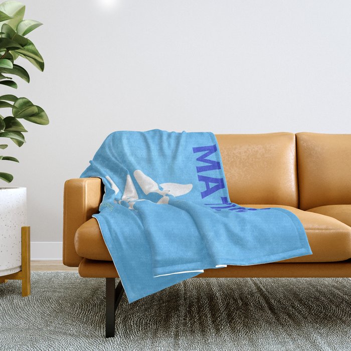 Santorini: Matisse Travel Colour Series 02 Throw Blanket Gallery Image 1