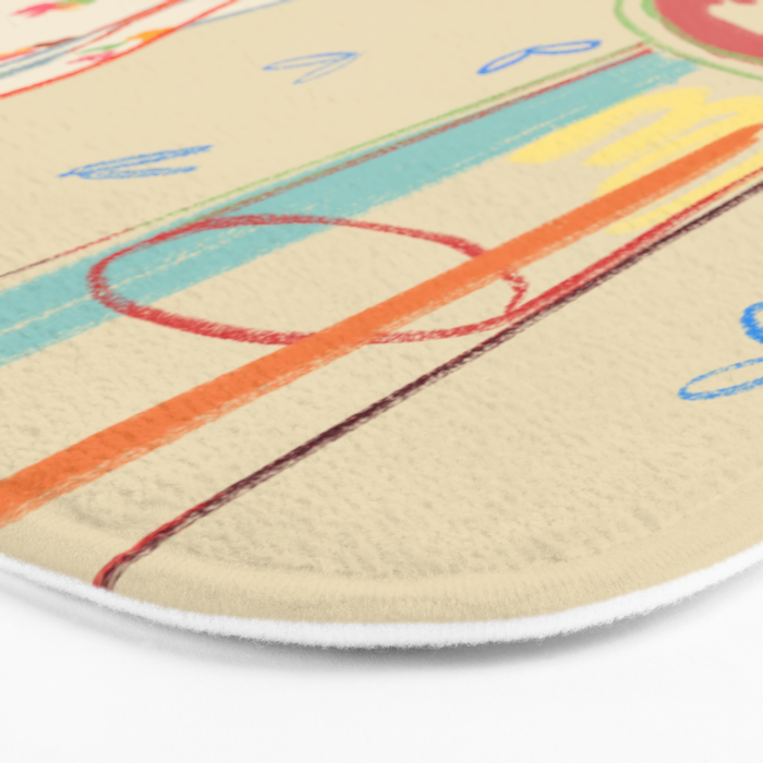 YELLOW APPLES Bath Mat Gallery Image 3