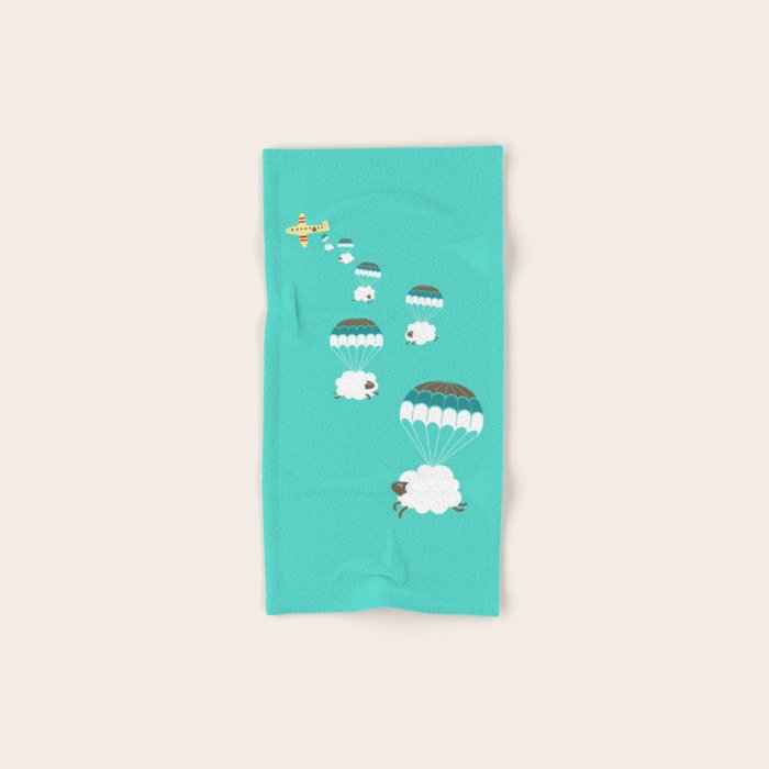 Sheepy clouds Bath Towel Gallery Image 1