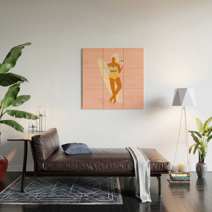 Vanilla Ice-cream Wood Wall Art Gallery Image 2