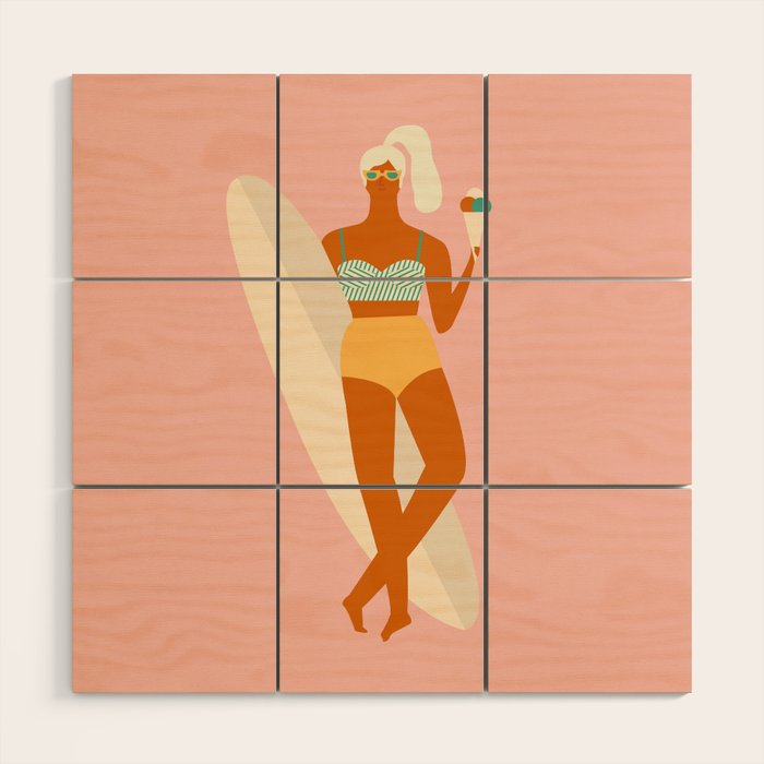 Vanilla Ice-cream Wood Wall Art Gallery Image 1
