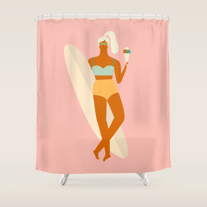 Vanilla Ice-cream Shower Curtain Gallery Image 1