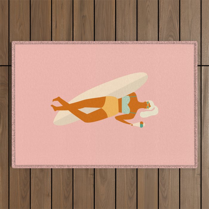 Vanilla Ice-cream Outdoor Rug Gallery Image 1
