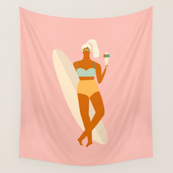 Vanilla Ice-cream Wall Tapestry Gallery Image 1