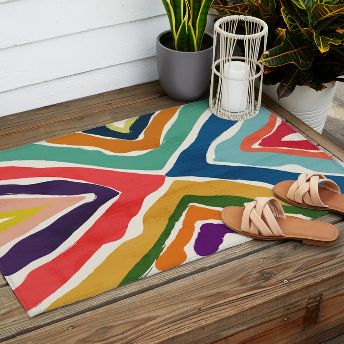 Butterfly Outdoor Rug Gallery Image 2