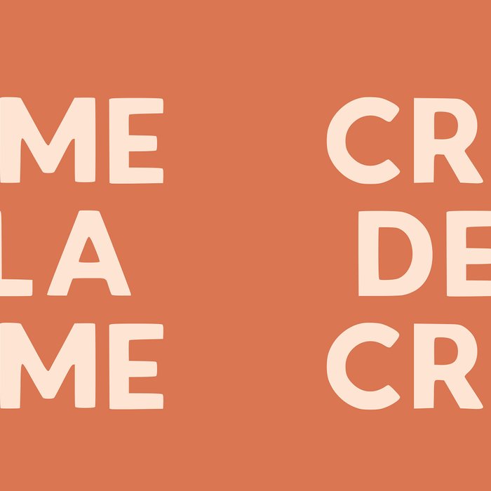 Creme de la Creme French Retro Hand Lettering Coffee Mug Gallery Image 2