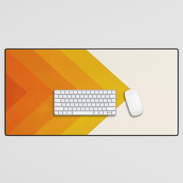 Chevron Waves: Retro Summer Edition Desk Mat Gallery Image 1