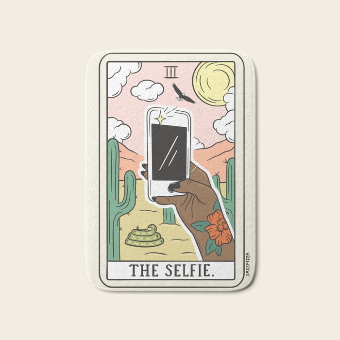 SELFIE READING (DARK) Bath Mat Gallery Image 1