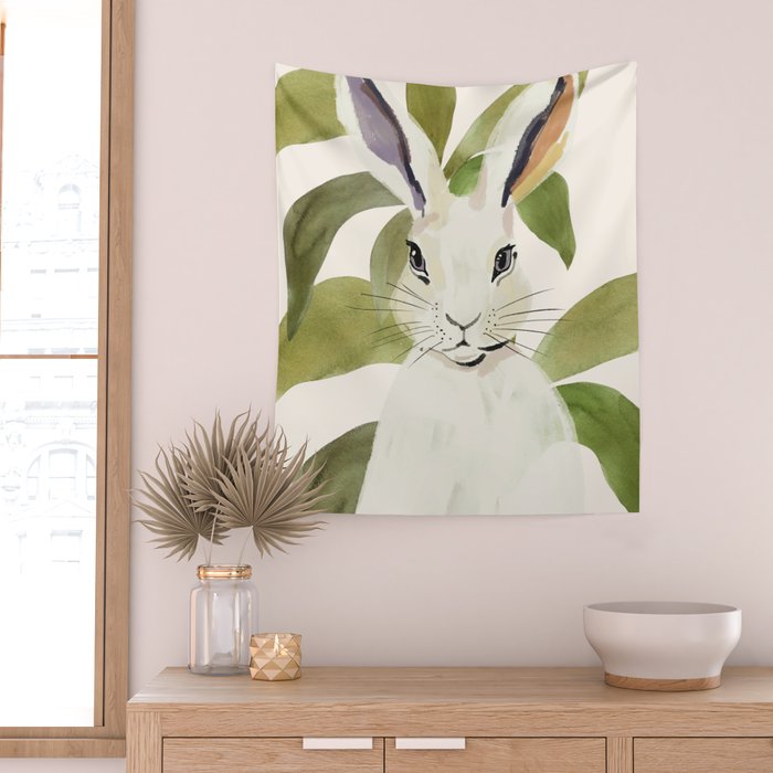Rabbit 6 Wall Tapestry Gallery Image 2