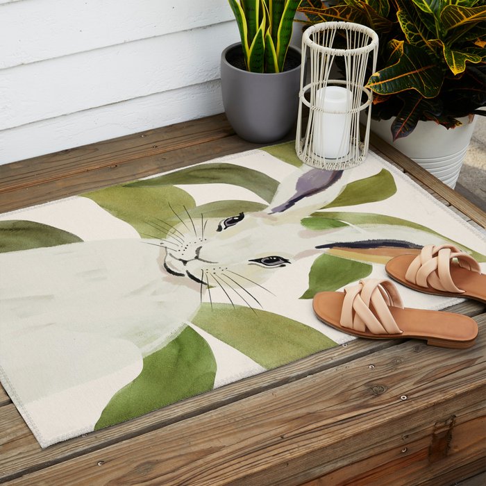 Rabbit 6 Outdoor Rug Gallery Image 2
