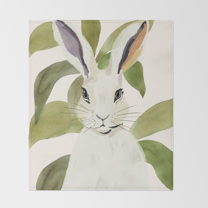 Rabbit 6 Throw Blanket Gallery Image 2
