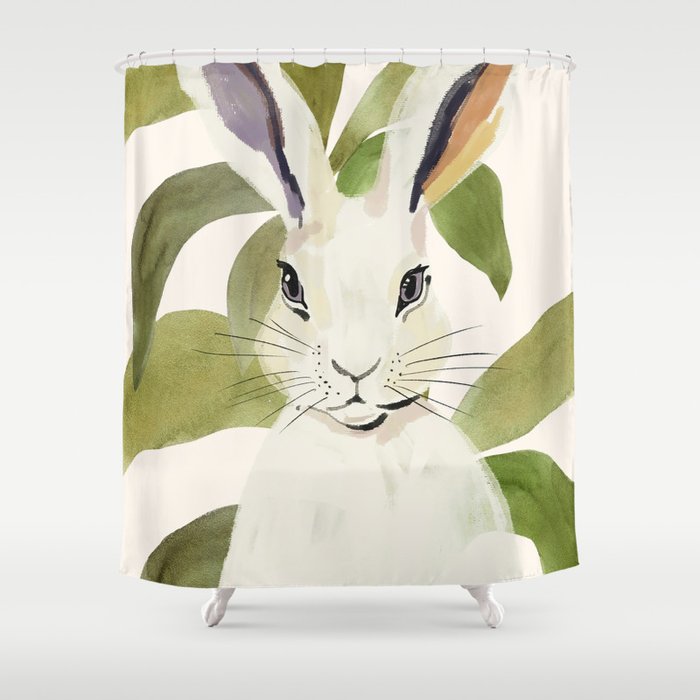 Rabbit 6 Shower Curtain Gallery Image 1