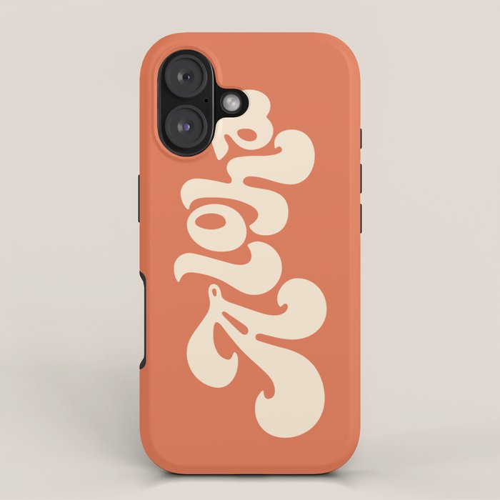Aloha orange iPhone Case Gallery Image 1