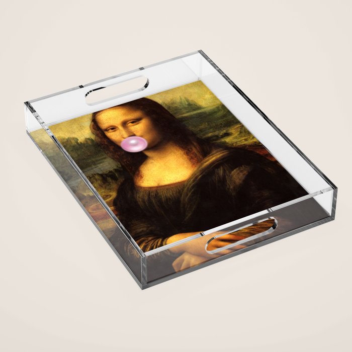 Mona Lisa Bubble Gum Acrylic Tray Gallery Image 1
