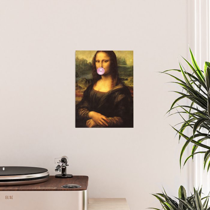 Mona Lisa Bubble Gum Poster Gallery Image 2