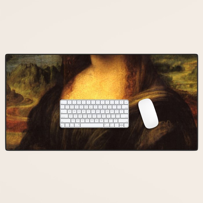Mona Lisa Bubble Gum Desk Mat Gallery Image 1