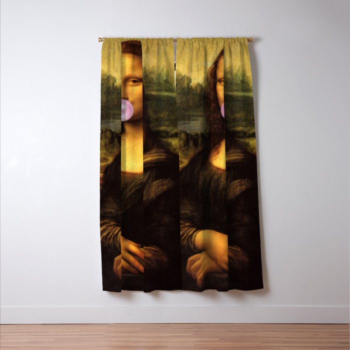Mona Lisa Bubble Gum Window Curtain Gallery Image 3