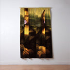 Mona Lisa Bubble Gum Window Curtain Gallery Image 3