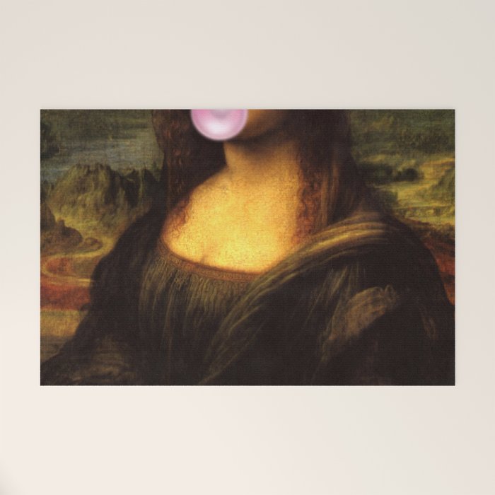 Mona Lisa Bubble Gum Welcome Mat Gallery Image 1