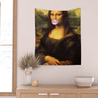 Mona Lisa Bubble Gum Wall Tapestry Gallery Image 2