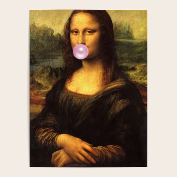 Mona Lisa Bubble Gum Poster Gallery Image 4
