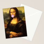 Mona Lisa Bubble Gum Stationery Card Gallery Image 2