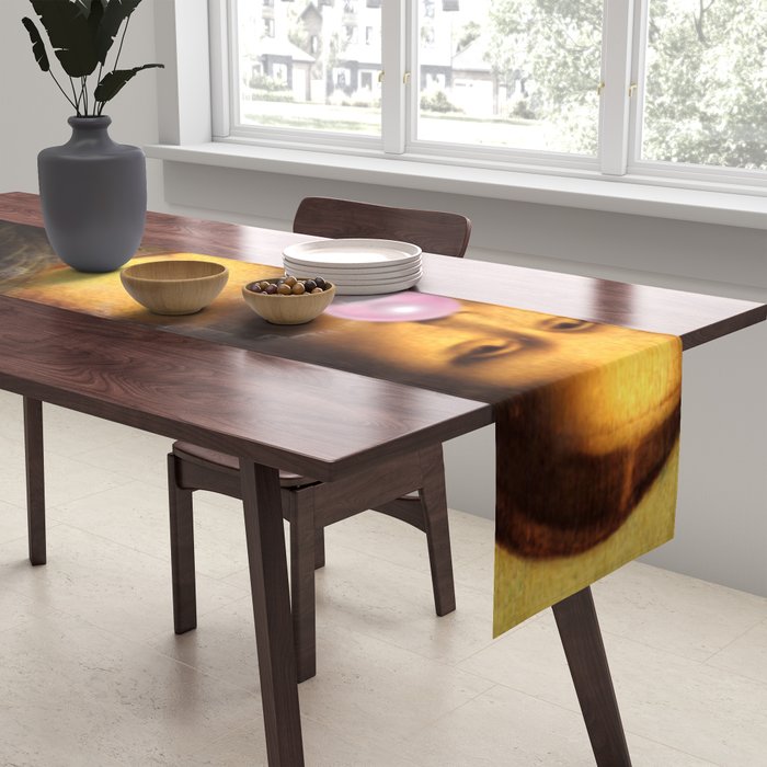 Mona Lisa Bubble Gum Table Runner Gallery Image 2