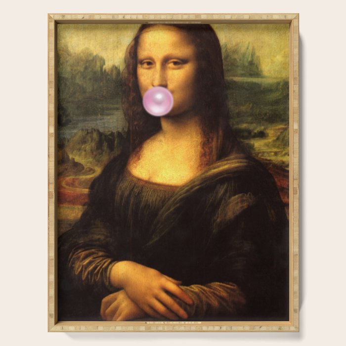 Mona Lisa Bubble Gum Serving Tray Gallery Image 1