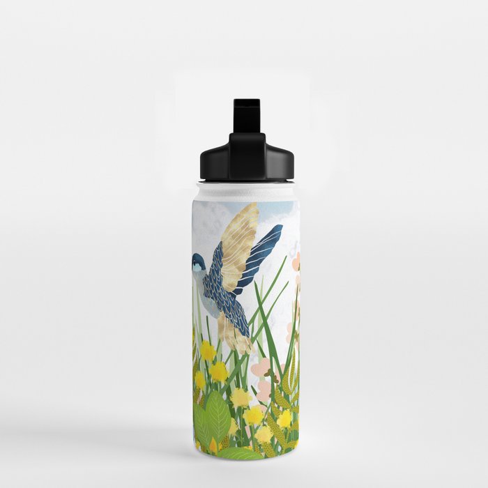 Hummingbird Summer Garden Water Bottle Gallery Image 2