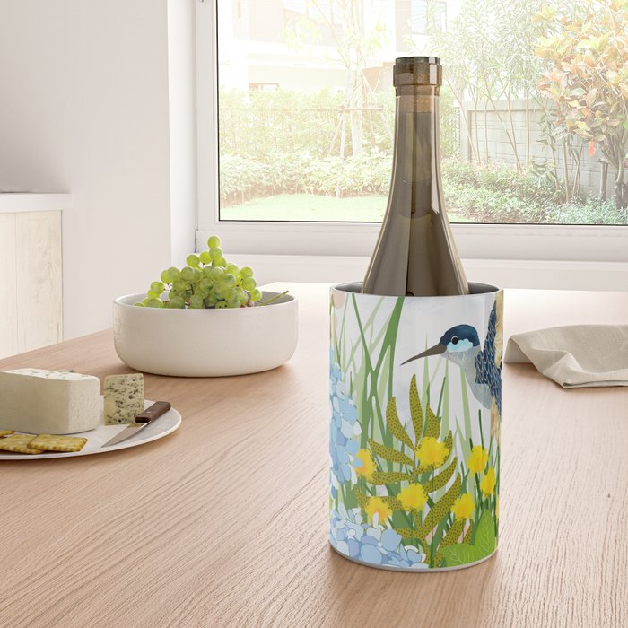 Hummingbird Summer Garden Wine Chiller Gallery Image 4