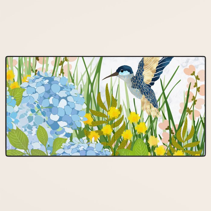 Hummingbird Summer Garden Desk Mat Gallery Image 3