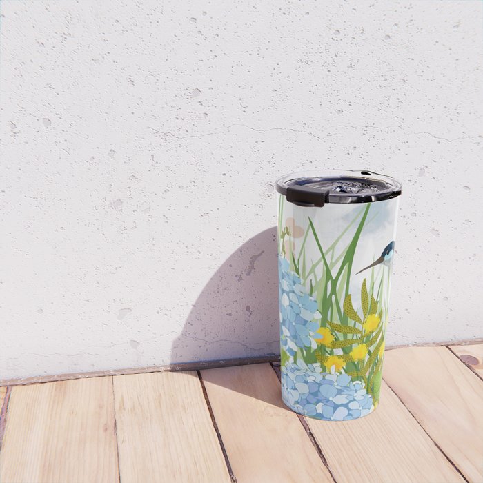 Hummingbird Summer Garden Travel Mug Gallery Image 4