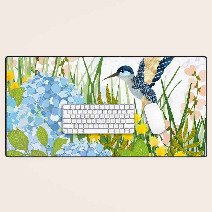 Hummingbird Summer Garden Desk Mat Gallery Image 1