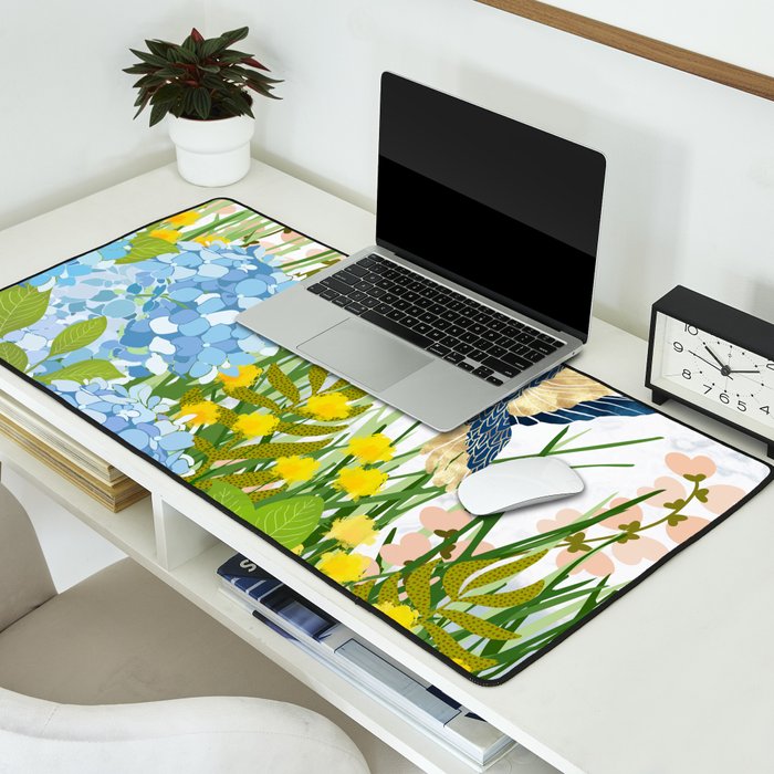 Hummingbird Summer Garden Desk Mat Gallery Image 2