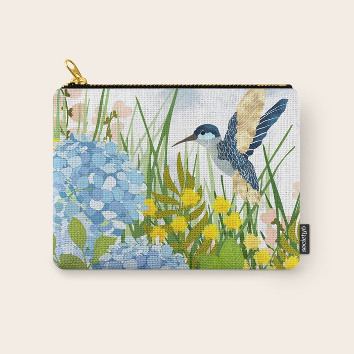 Hummingbird Summer Garden Carry All Pouch Gallery Image 1