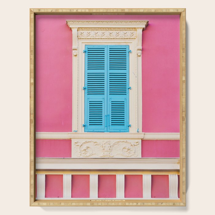 Window in Nice, France - Architecture, Travel Photography Serving Tray Gallery Image 1