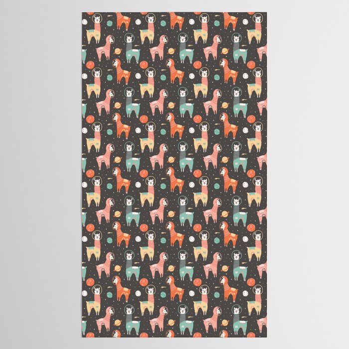 Astronaut Llamas in Space Tablecloth Gallery Image 2