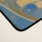 Gustav Klimt Style Black Dog with Blue and Gold Coat Desk Mat Gallery Image 4
